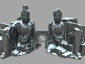 부다 락 3D 모델