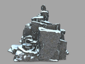 budha rock Modelo 3D