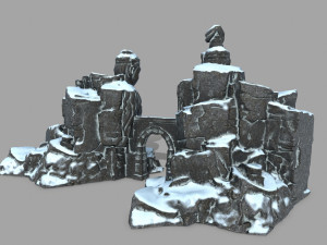 budha rock Modelo 3D