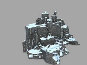 budha rock Modelo 3D