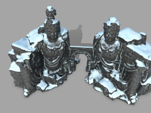 budha rock Modelo 3D