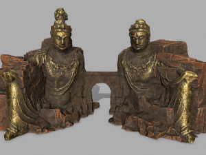 budha rock 3D Model