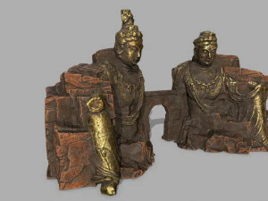 budha rock 3D Model