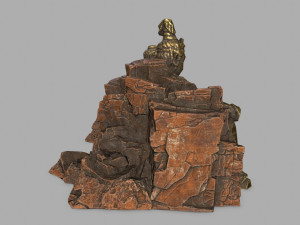 budha rock 3Dモデル