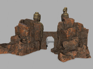 budha rock 3Dモデル