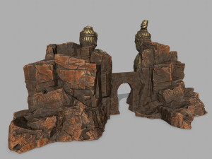 budha rock 3Dモデル