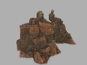 budha rock 3D Model