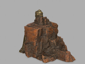 budha rock 3Dモデル