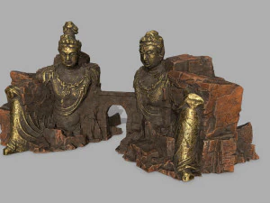 budha rock 3D Model