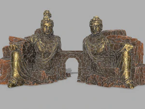 budha rock 3D Model