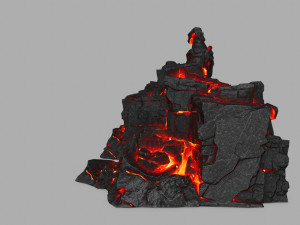budha rock 3D Модель