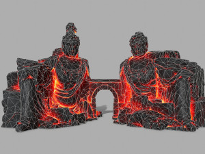budha rock 3D Модель