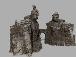 budha rocks Model 3D