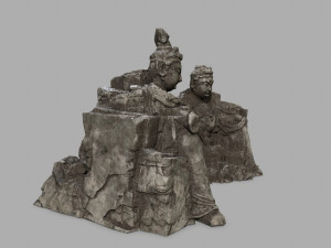 budha rocks Model 3D