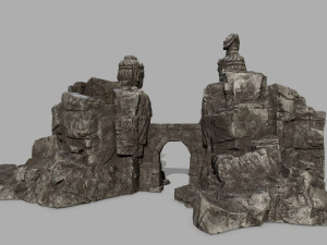 budha rocks Model 3D