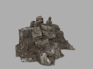 budha rocks Model 3D