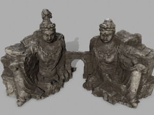 budha rocks Model 3D