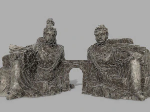 budha rocks 3D Model