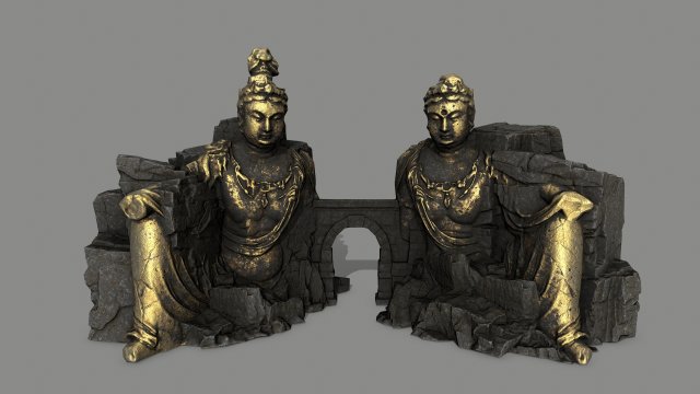 budha 3D 模型 .c4d .max .obj .3ds .fbx .stl .blend 