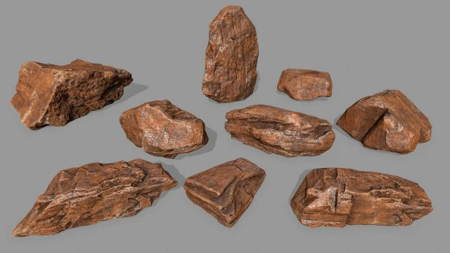 rocks 3D Model .c4d .max .obj .3ds .fbx .stl .blend 
