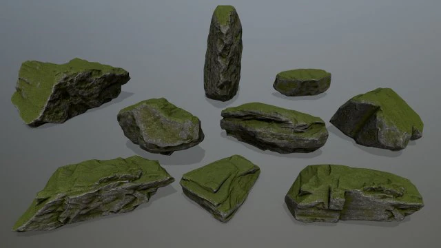 rocks 3D Model .c4d .max .obj .3ds .fbx .stl .blend 