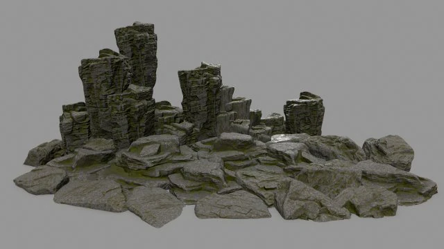 rocks 3D Model .c4d .max .obj .3ds .fbx .stl .blend 