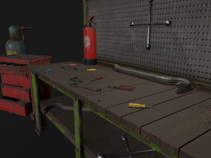 Garage set Modelo 3D