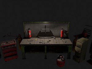 Garage set Modelo 3D