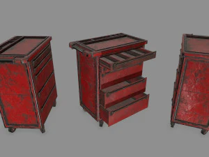 Garage set 3D Model