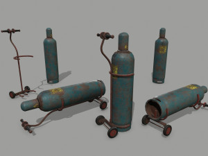 Garage set Modelo 3D