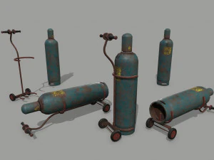 Garage set 3D Model