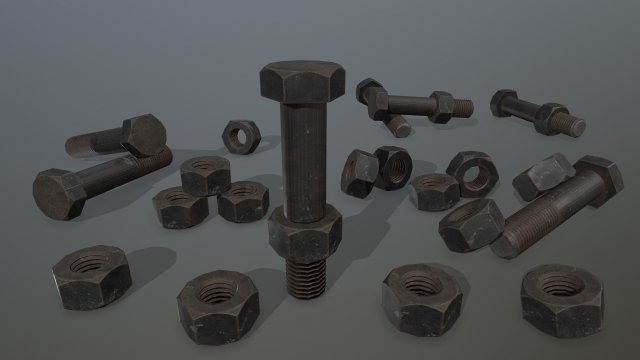 bolts Modelo 3D .c4d .max .obj .3ds .fbx .stl .blend 