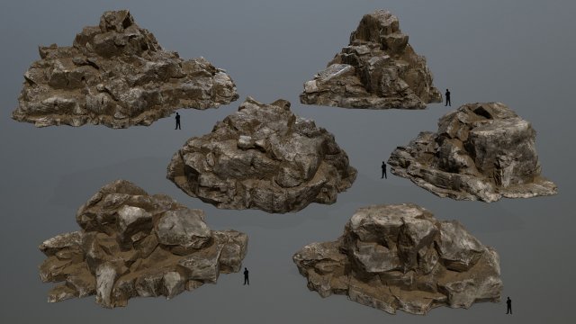 rocks 3Dモデル .c4d .max .obj .3ds .fbx .stl .blend