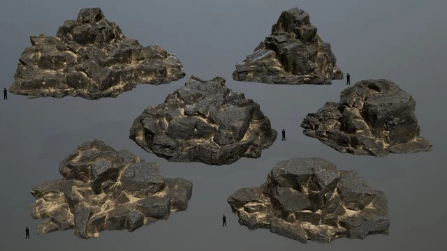 rocks 3D Model .c4d .max .obj .3ds .fbx .stl .blend
