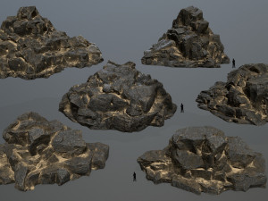 rocks 3D मॉडल