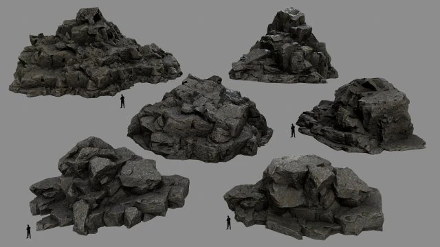 rocks 3D Model .c4d .max .obj .3ds .fbx .stl .blend 