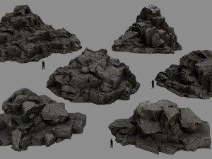 rocks 3D मॉडल