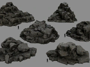 Felsen 3D Modell