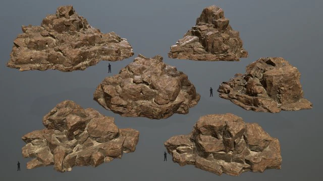 rocks 3D Model .c4d .max .obj .3ds .fbx .stl .blend