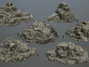 rocce Modello 3D