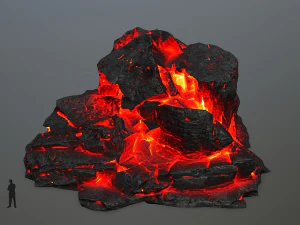 lava rock 3D Model
