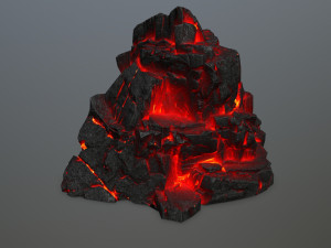lava rock 3D Модель