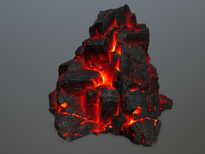 lava rock 3D Модель