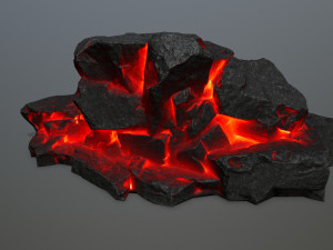lava rock 3D Модель