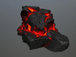lava rock 3D Model