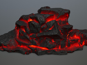 lava rock 3D Модель