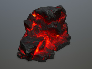 lava rock 3D Модель