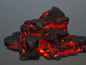 lava rock 3D Model