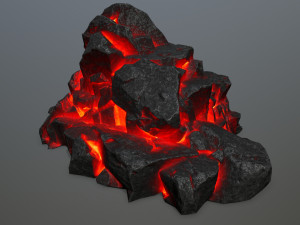 lava rock 3D Модель