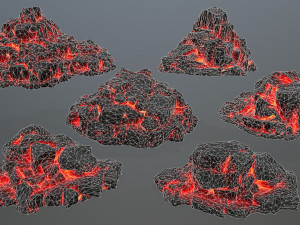 lava rock 3D Модель